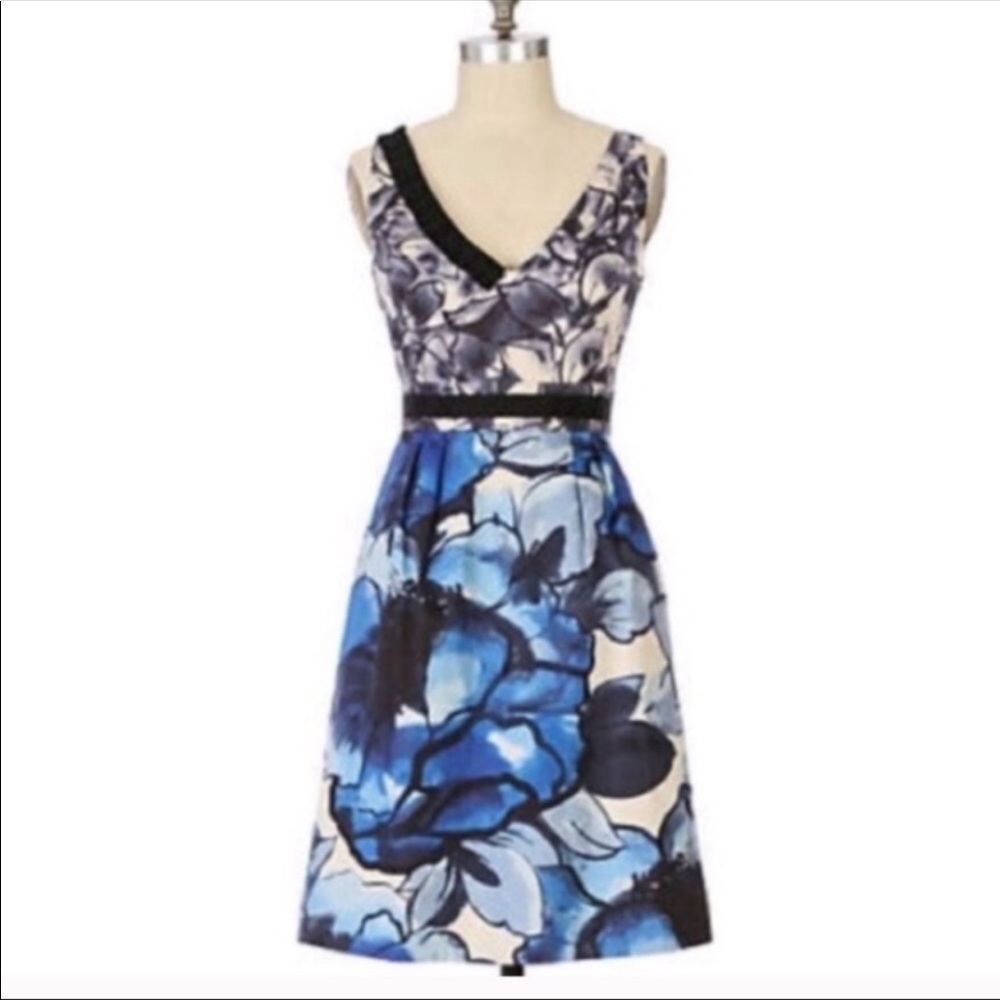 Anthropology MOULINETTE SOEURS Indigo Garden dress